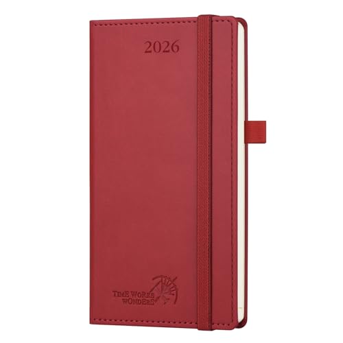 POPRUN Agenda 2025 2026 Semainier 22 x 16,5 cm D'Août 2025 à Déc 2026