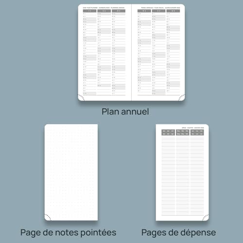 POPRUN Agenda de poche 2026 (8,9 x 16,5 cm), petit calendrier 2026 POPRUN Agenda de poche 2026 (8,9 x 16,5 cm), petit calendrier 2026