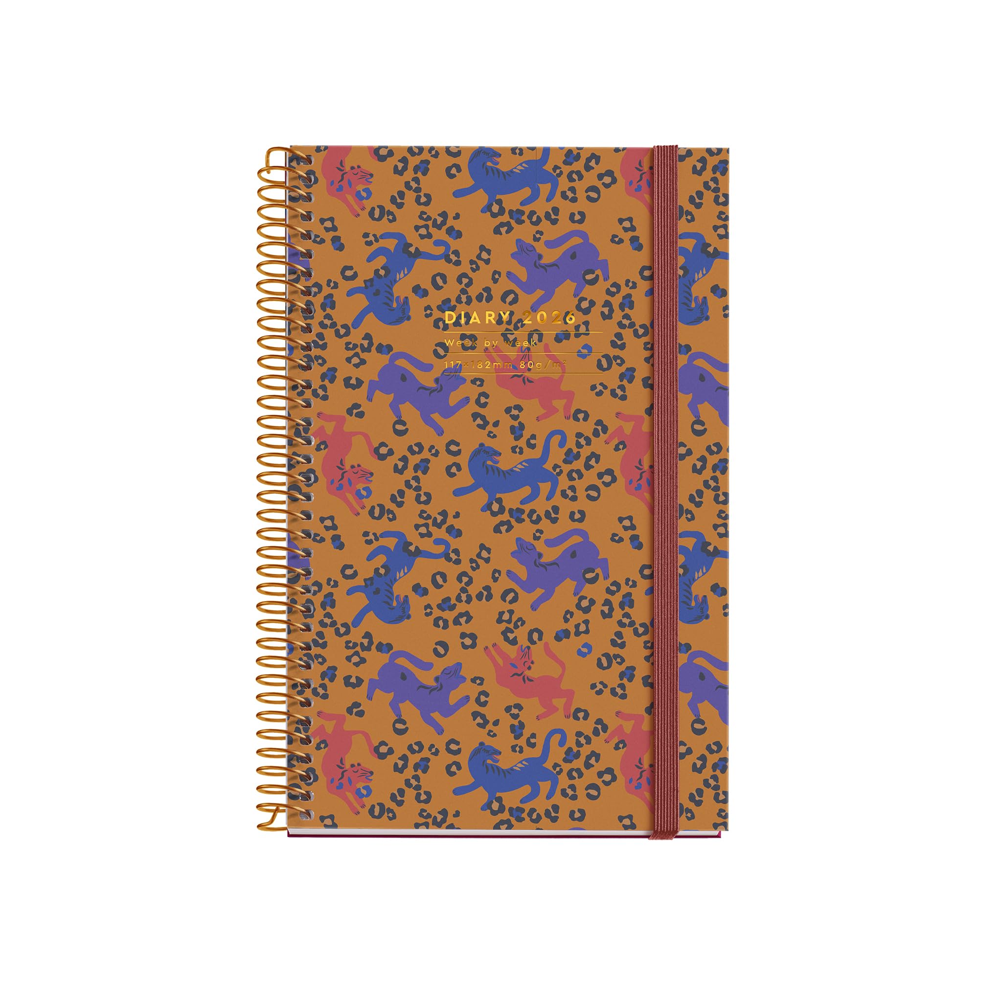 POPRUN Agenda 2025 Semainier de Poche 16,5 x 9 cm, Planificateur 12 Mois, Jan.2025 à Déc.2025, Couverture Souple, Avec Porte Stylo Adhésif, 80 GSM Papier, Vert Pacifique
